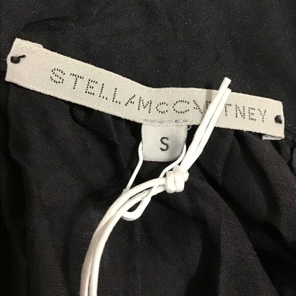 Stella McCartney Black Flowy Fine Straps Long Maxi Dress Size Small - Picture 9 of 13